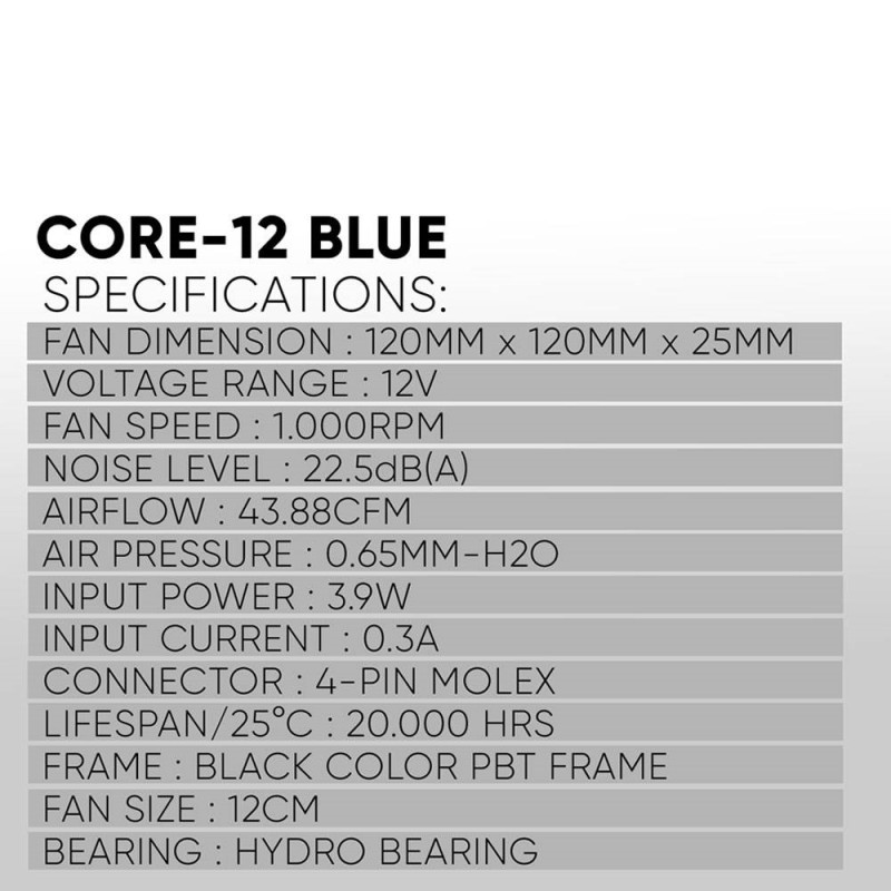 Buy Armaggeddon Fan - CORE-12 - Red Fan in Cyprus, Nicosia, Limassol, Larnaka, Pafos