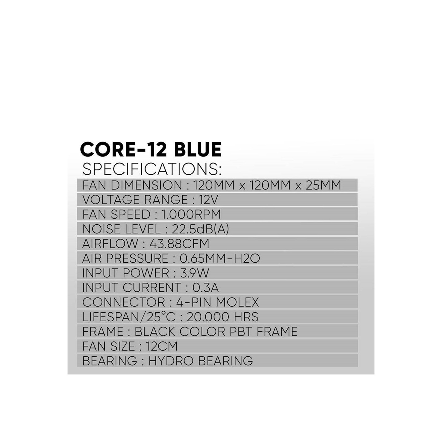 Armaggeddon Core-12 Red 120mm Case Fan CORE12RED (Boxed) — Buy in Cyprus with Fast Delivery