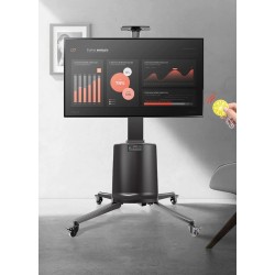 Buy NBMounts Motorized TV Trolley - TW85 - up to 85'' & 68Kg Max Height 1.65m in Cyprus, Nicosia, Limassol, Larnaka, Pafos