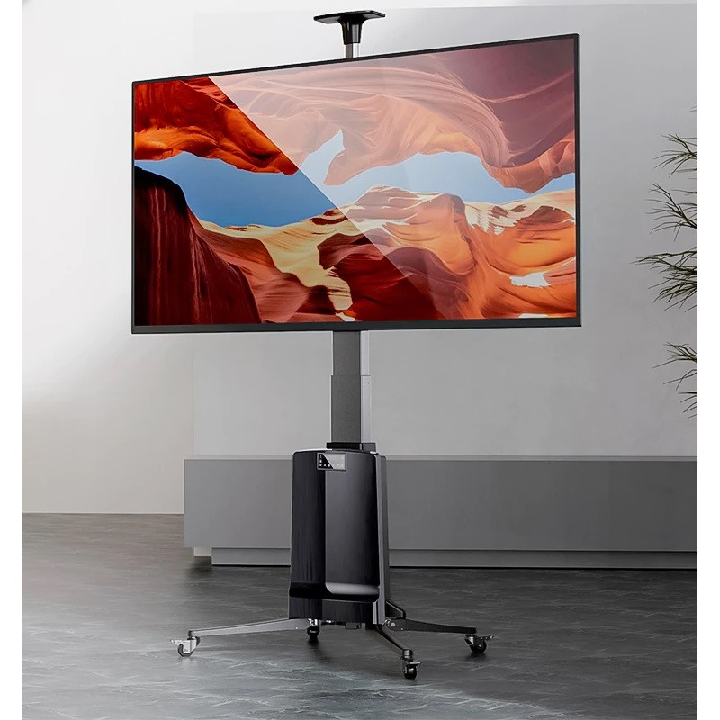 Buy NBMounts Motorized TV Trolley - TW85 - up to 85'' & 68Kg Max Height 1.65m in Cyprus, Nicosia, Limassol, Larnaka, Pafos