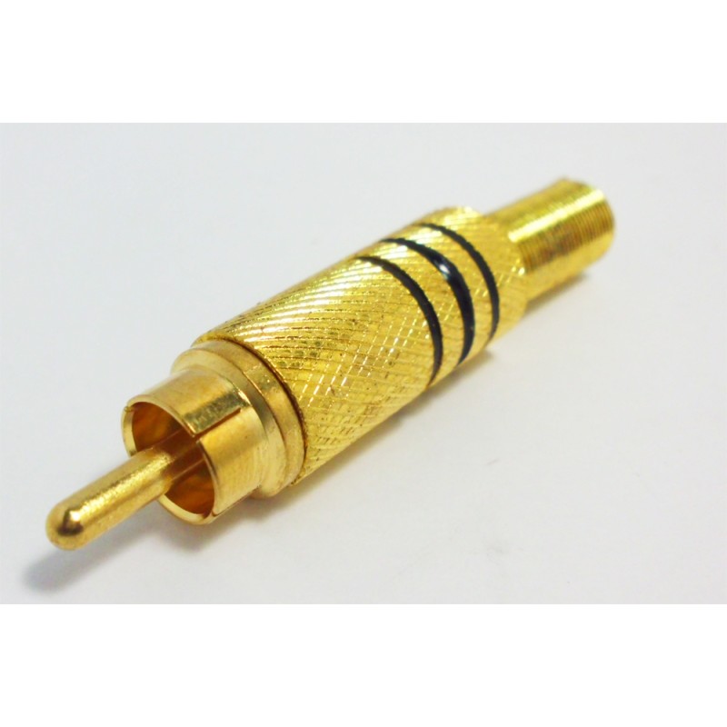 Buy DigitMX RCA Plug - DMX-RCAB - Gold Black in Cyprus, Nicosia, Limassol, Larnaka, Pafos