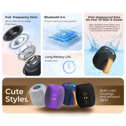 Buy SonicGear Portable Speaker - SONICGO! 5 - TWS BT USB FM RGB Storm White in Cyprus, Nicosia, Limassol, Larnaka, Pafos