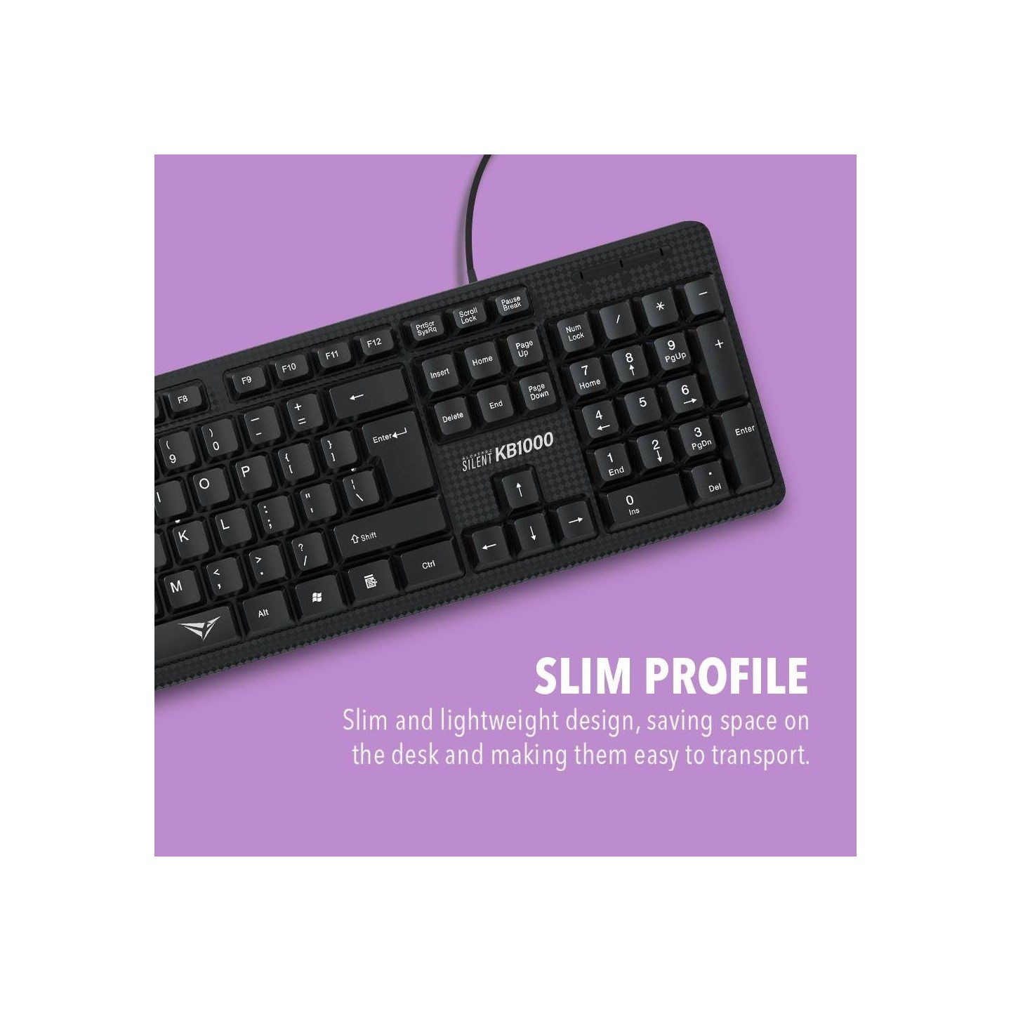 Alcatroz KB1000 Silent Wired Keyboard - 104 Keys (Boxed) — Buy in Cyprus with Fast Delivery