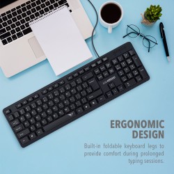 Alcatroz KB1000 Silent Wired Keyboard - 104 Keys (Boxed) — Buy in Cyprus with Fast Delivery