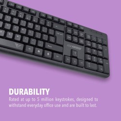 Alcatroz KB1000 Silent Wired Keyboard - 104 Keys (Boxed) — Buy in Cyprus with Fast Delivery
