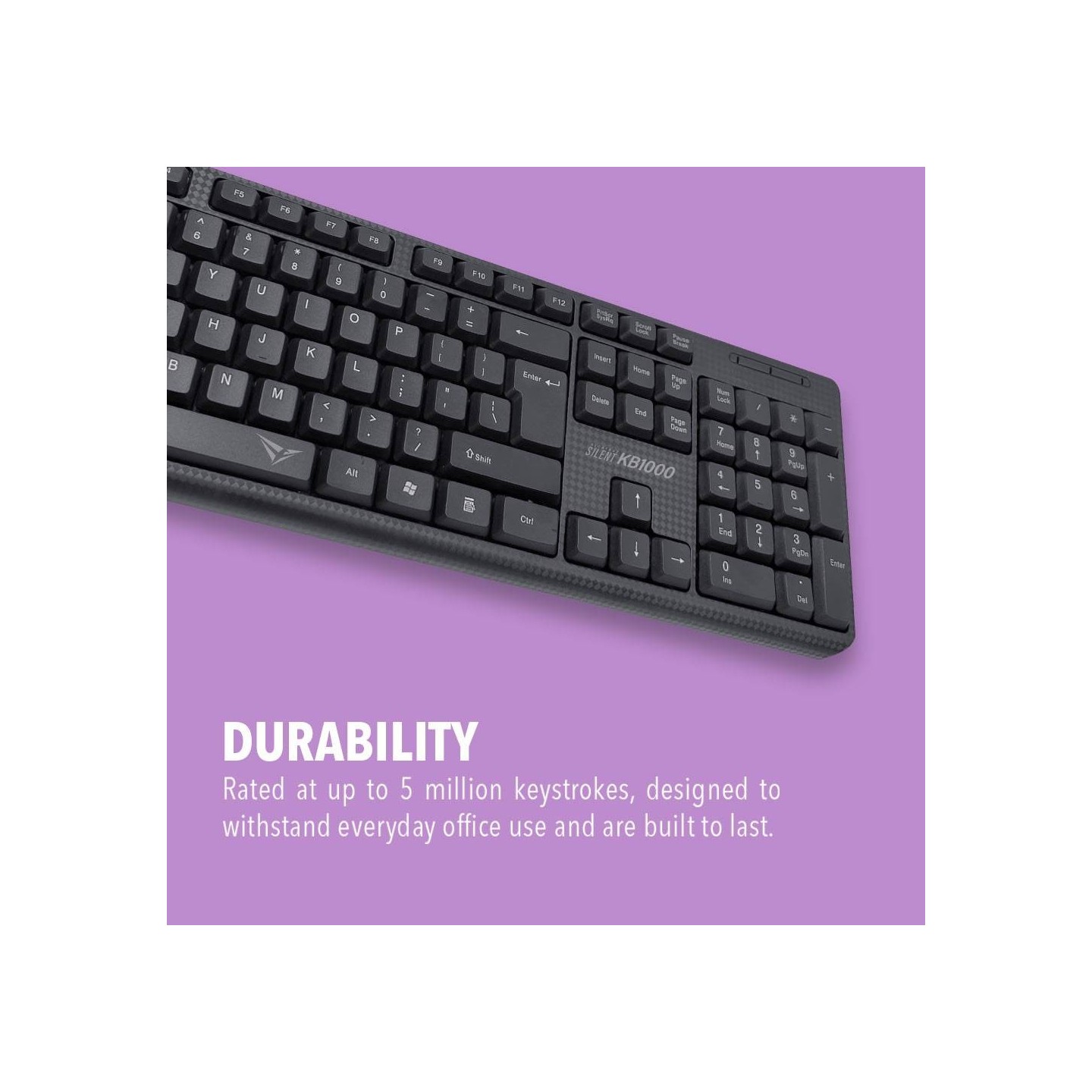 Alcatroz KB1000 Silent Wired Keyboard - 104 Keys (Boxed) — Buy in Cyprus with Fast Delivery