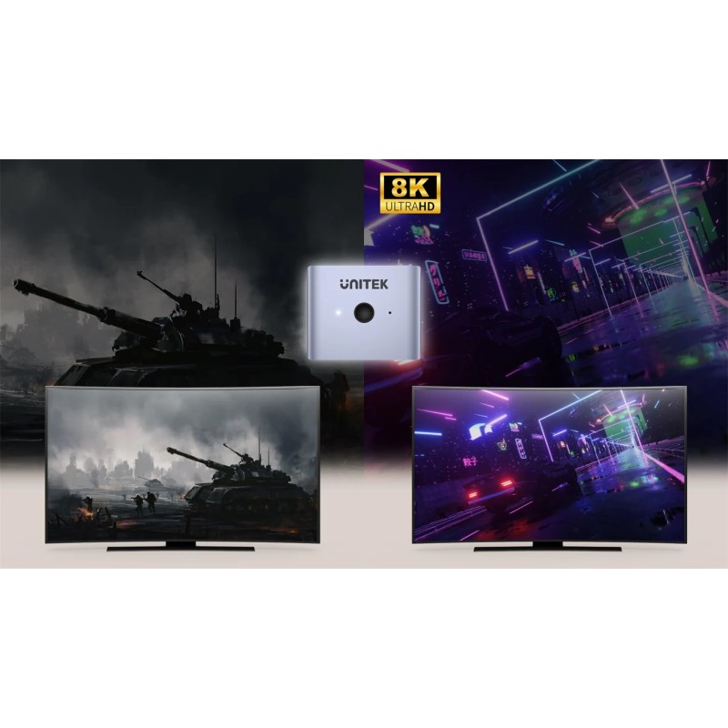 Buy Unitek DisplayPort Switch - V1609A - 8K 1-2 in Cyprus, Nicosia, Limassol, Larnaka, Pafos