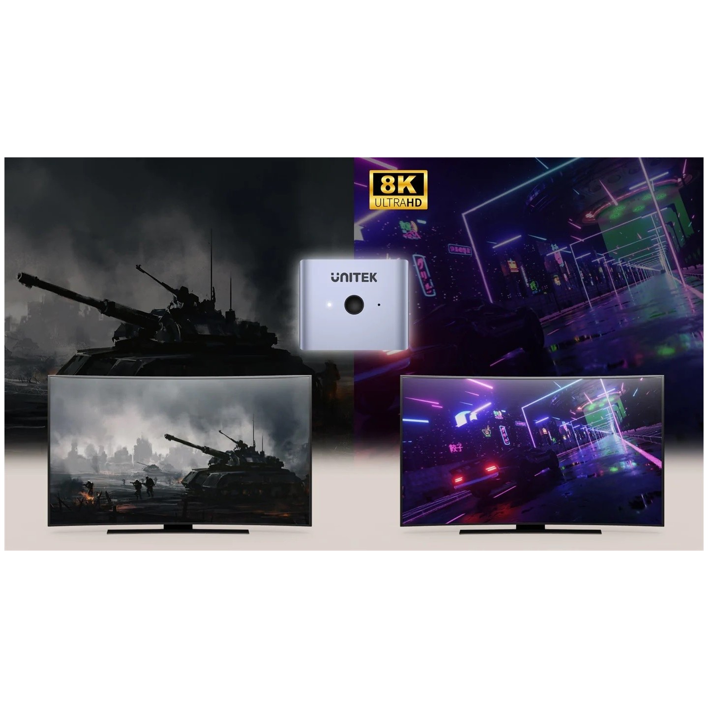 Unitek DisplayPort Switch - V1609A - 8K 1-2 — Buy in Cyprus with Fast Delivery