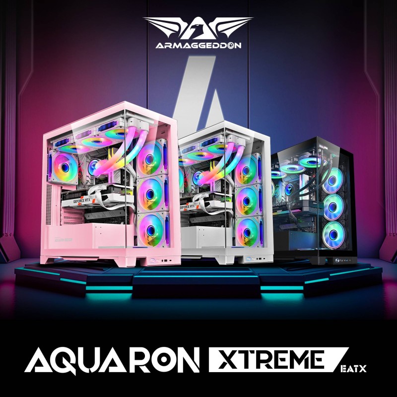 Buy Armaggeddon Gaming Case - E-ATX AQUARON XTREME White in Cyprus, Nicosia, Limassol, Larnaka, Pafos