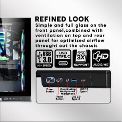 Buy Armaggeddon Gaming Case - E-ATX AQUARON XTREME White in Cyprus, Nicosia, Limassol, Larnaka, Pafos