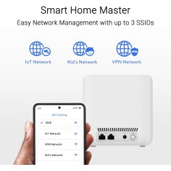 Buy ASUS MESH ZenWiFi - BE3600 - Wi-Fi 7 Dual Band 2.5GbE BD4 3 Pack White in Cyprus, Nicosia, Limassol, Larnaka, Pafos