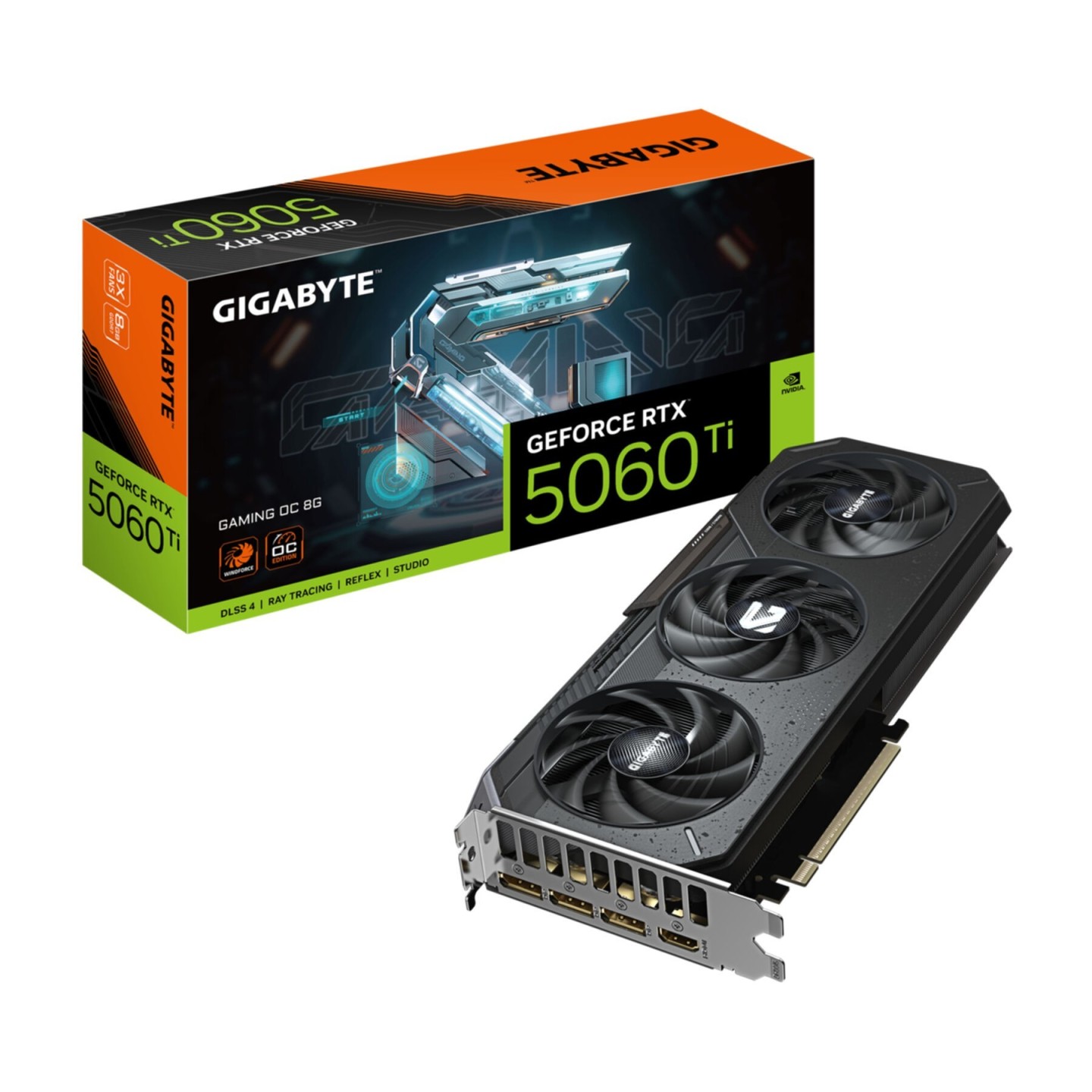 GIGABYTE GeForce RTX 5060 Ti Gaming OC 8GB GDDR7 2647MHz Black WINDFORCE 3X (Boxed) — Buy in Cyprus with Fast Delivery