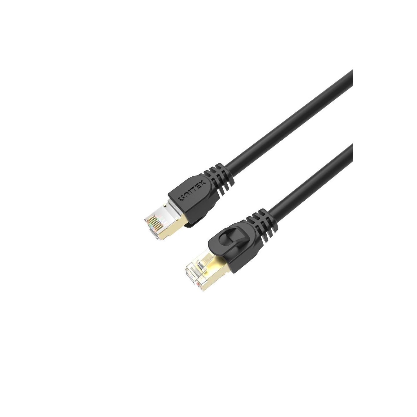 Unitek Ethernet Cable - C1810EBK - CAT7 SSTP Pure Copper Ethernet Cable 2.0m Black — Buy in Cyprus with Fast Delivery