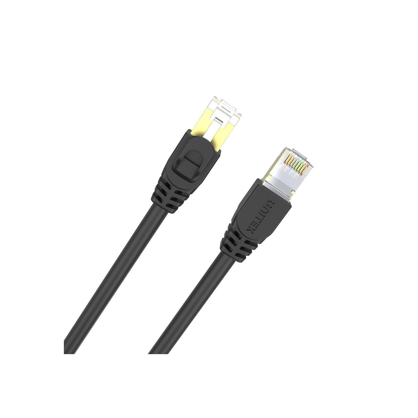 Unitek Ethernet Cable - C1810EBK - CAT7 SSTP Pure Copper Ethernet Cable 2.0m Black — Buy in Cyprus with Fast Delivery