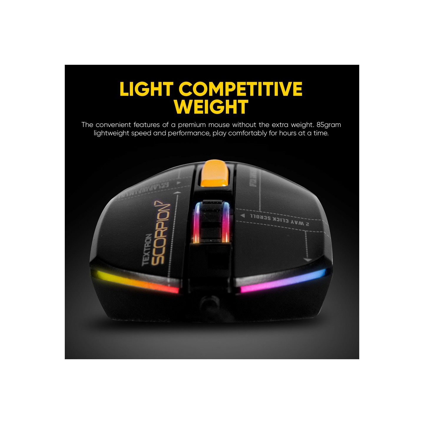 Armaggeddon Scorpion 7 Lite Wired RGB Gaming Mouse - 12800 CPI (Boxed) — Buy in Cyprus with Fast Delivery