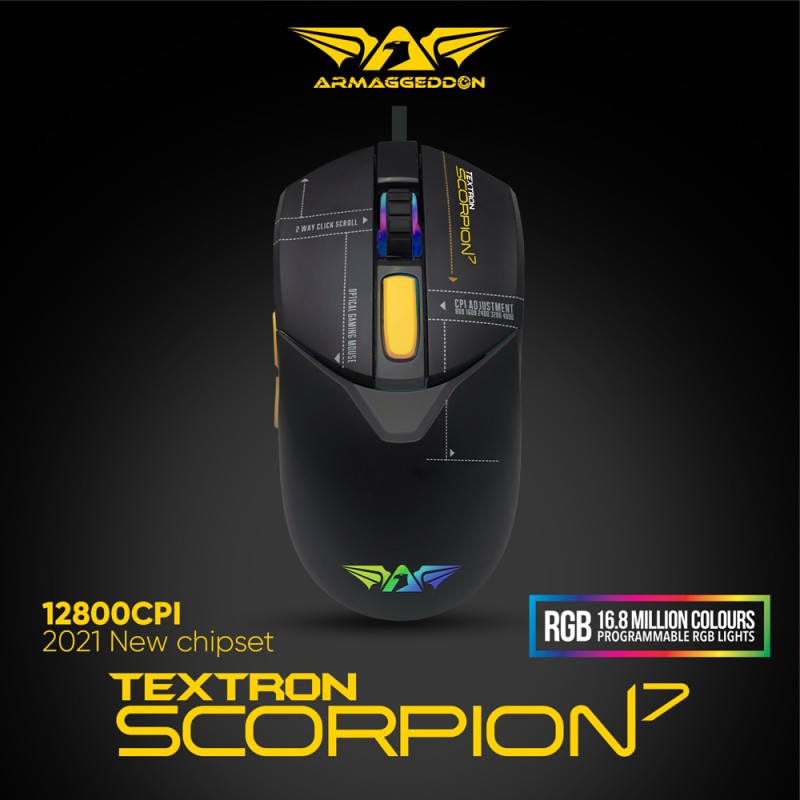 Buy Armaggeddon Gaming Mouse - SCORPION 7 Lite - Wired in Cyprus, Nicosia, Limassol, Larnaka, Pafos
