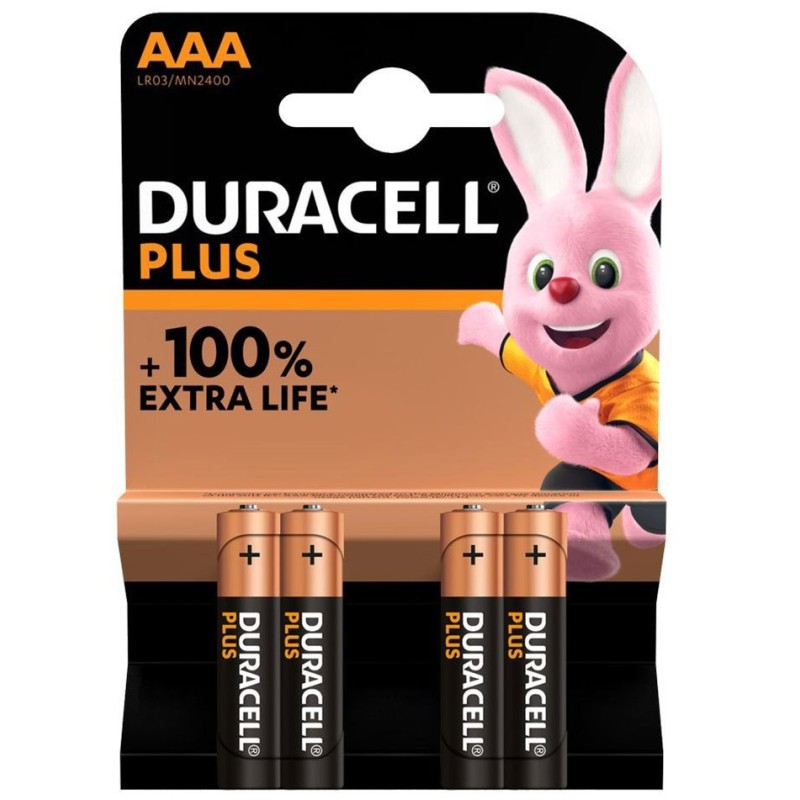 Buy Duracell Alkaline AAA - 4pcs Plus in Cyprus, Nicosia, Limassol, Larnaka, Pafos