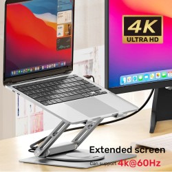 Buy Unitek Laptop Stand with USB Hub - D1109A - 4K60Hz HDMI + Gb LAN + PD100W in Cyprus, Nicosia, Limassol, Larnaka, Pafos