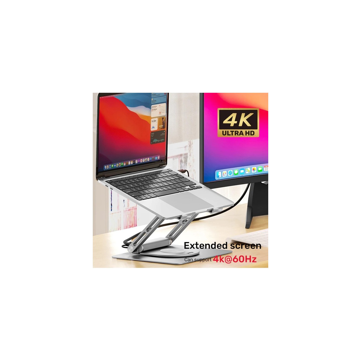 Unitek Laptop Stand with USB Hub - D1109A - 4K60Hz HDMI + Gb LAN + PD100W — Buy in Cyprus with Fast Delivery