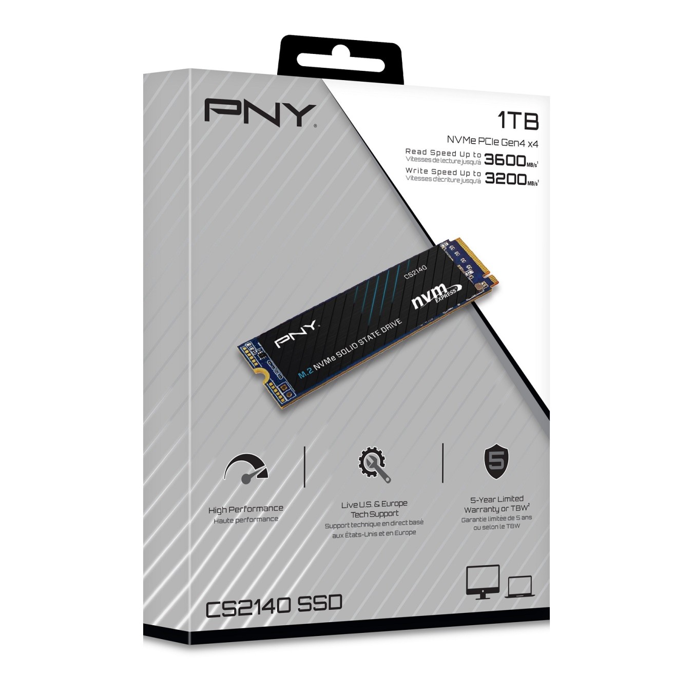 PNY SSD M.2 NVMe PCIe Gen4 1TB - CS2140 - — Buy in Cyprus with Fast Delivery