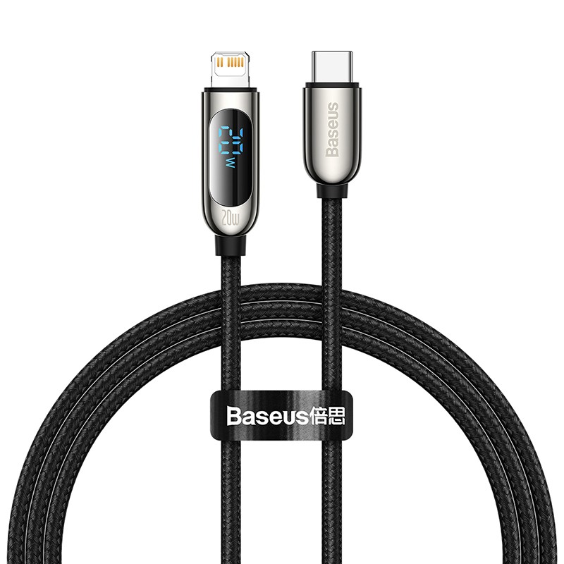 Buy Baseus Cable Lightning to USB-C - Display, 20W, 1m, Black in Cyprus, Nicosia, Limassol, Larnaka, Pafos