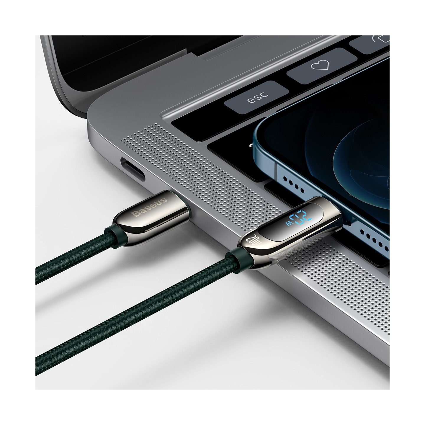 Baseus Cable Lightning to USB-C - Display, 20W, 1m, Black — Buy in Cyprus with Fast Delivery