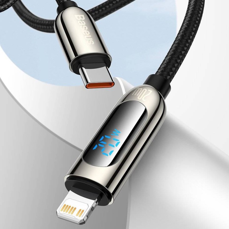 Buy Baseus Cable Lightning to USB-C - Display, 20W, 1m, Black in Cyprus, Nicosia, Limassol, Larnaka, Pafos