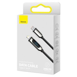 Buy Baseus Cable Lightning to USB-C - Display, 20W, 1m, Black in Cyprus, Nicosia, Limassol, Larnaka, Pafos