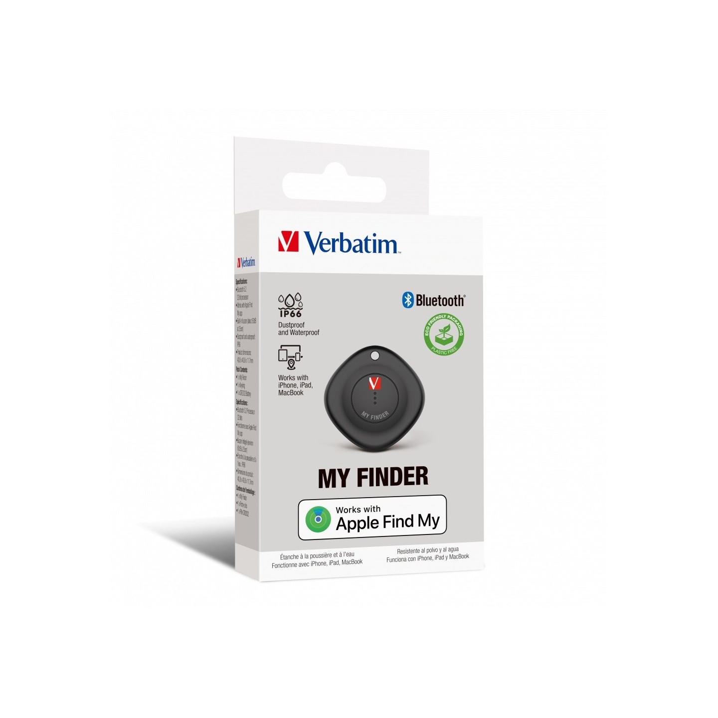 Verbatim My Finder Apple Bluetooth Item Finder - MYF-01 - Black 1-pack — Buy in Cyprus with Fast Delivery