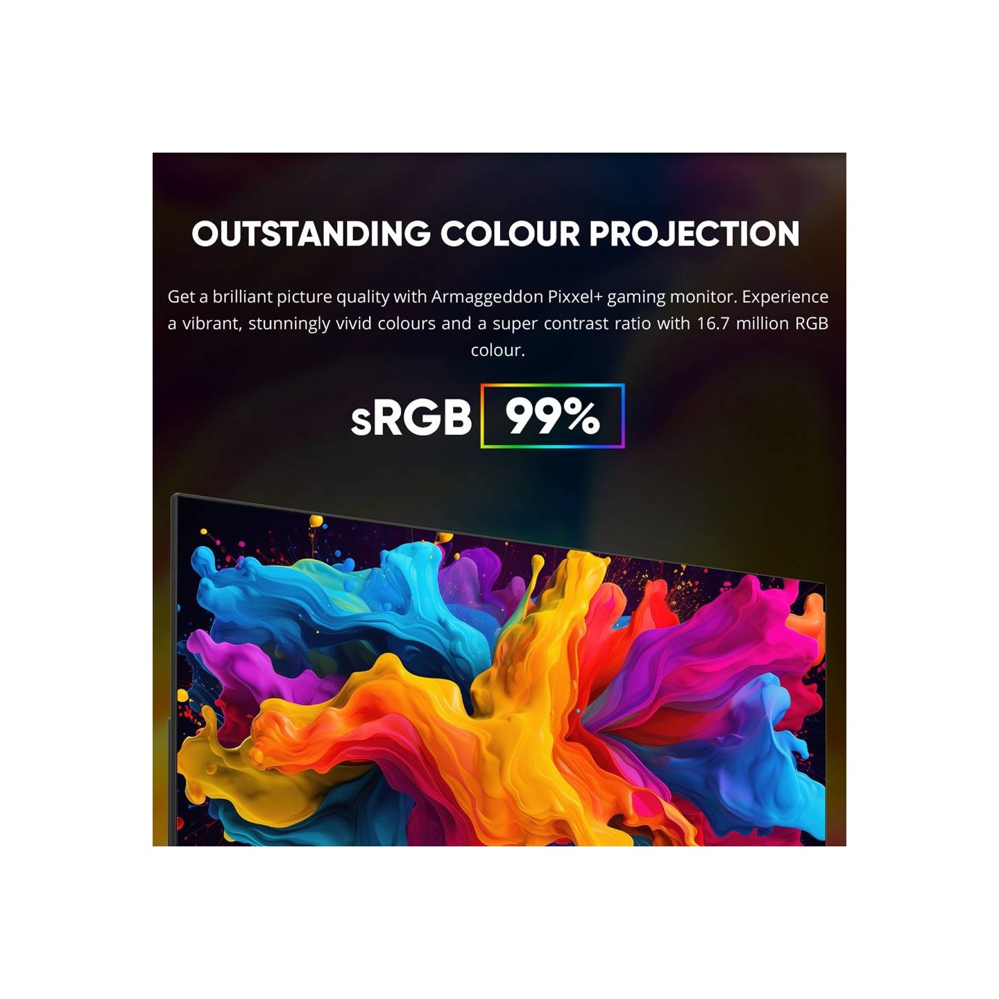 Armaggeddon Pixxel+ PF24HD Super-100 IPS Frameless Monitor 100Hz Black (Boxed) — Buy in Cyprus with Fast Delivery