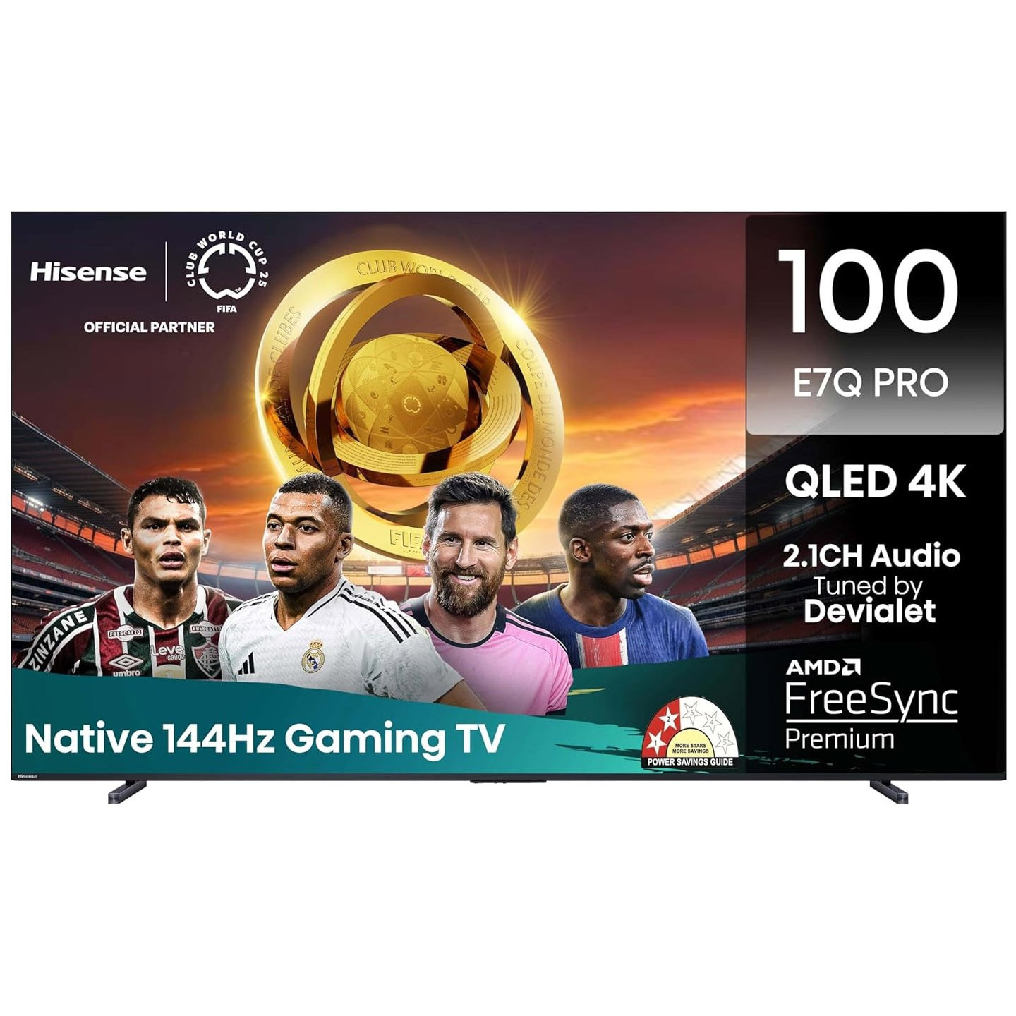 Hisense TV - 100E7Q PRO - 100'' 4K Smart QLED 120hz TV — Buy in Cyprus with Fast Delivery