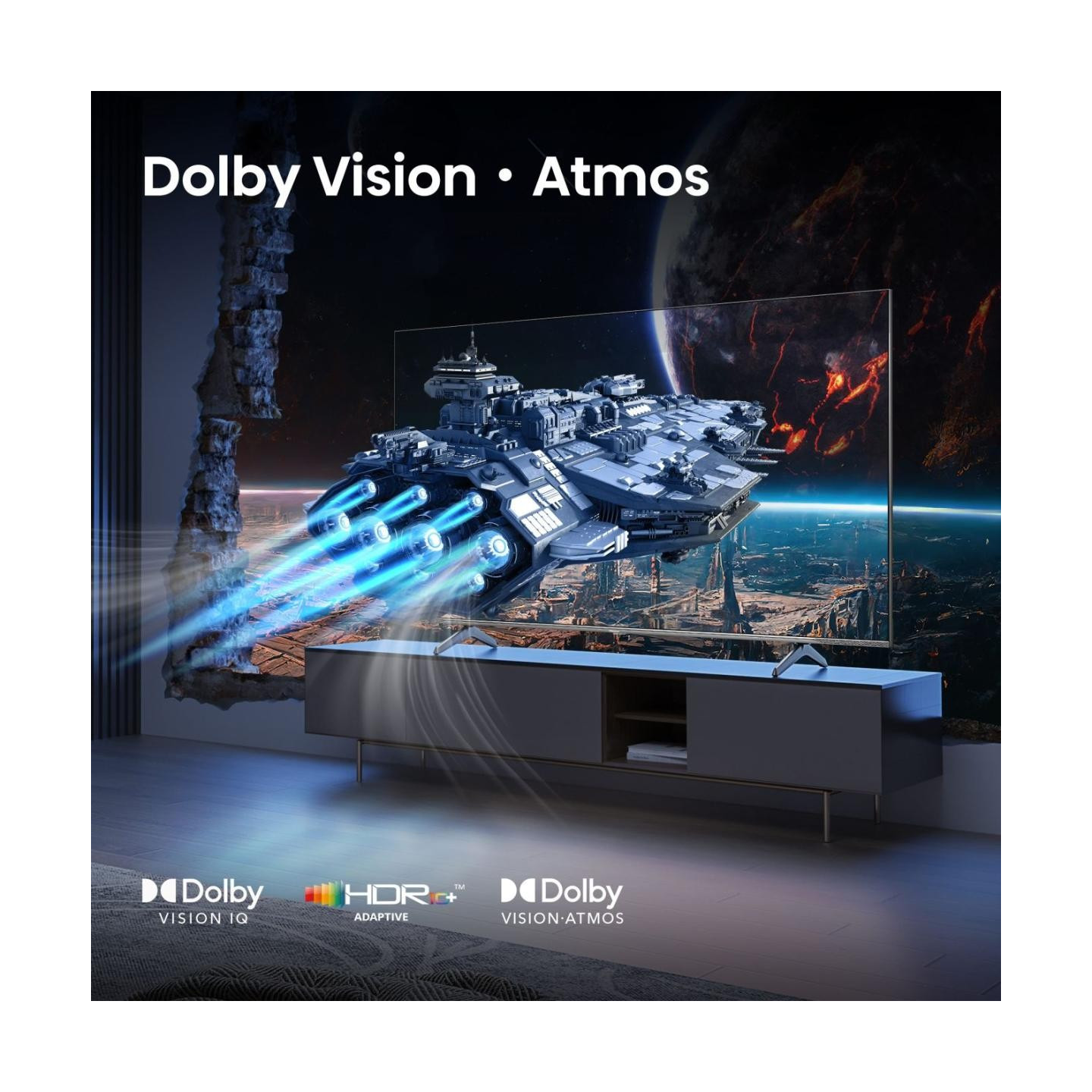 Hisense TV - 100E7Q PRO - 100'' 4K Smart QLED 120hz TV — Buy in Cyprus with Fast Delivery