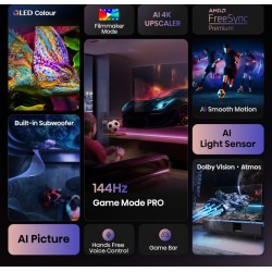 Hisense TV - 100E7Q PRO - 100'' 4K Smart QLED 120hz TV — Buy in Cyprus with Fast Delivery