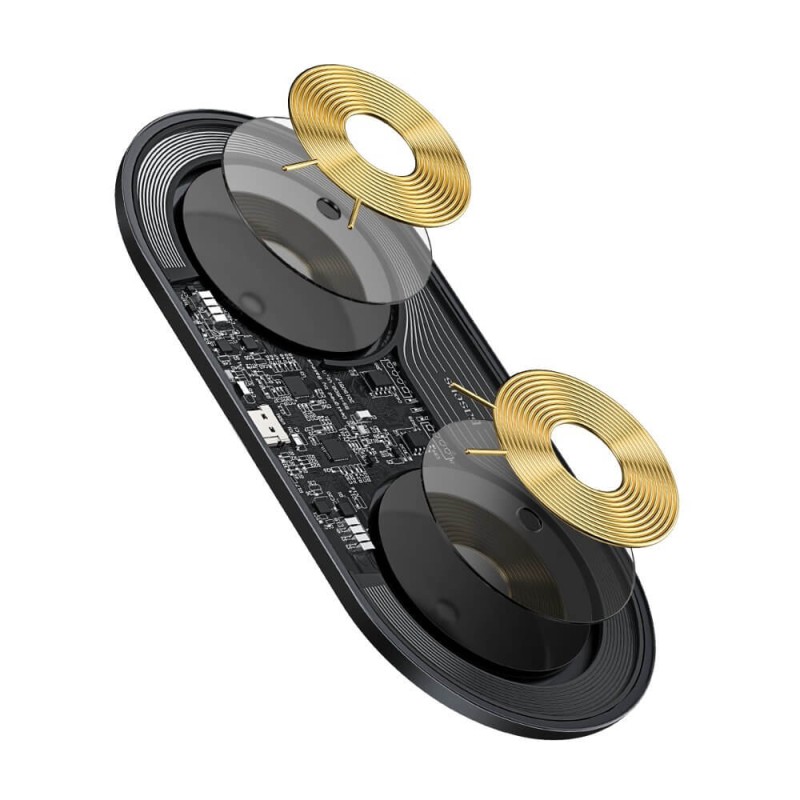 Buy Baseus Simple 2in1 QI Wireless Charger Turbo Edition 24W Black - 2in1, QI Wi... in Cyprus, Nicosia, Limassol, Larnaka, Pafos