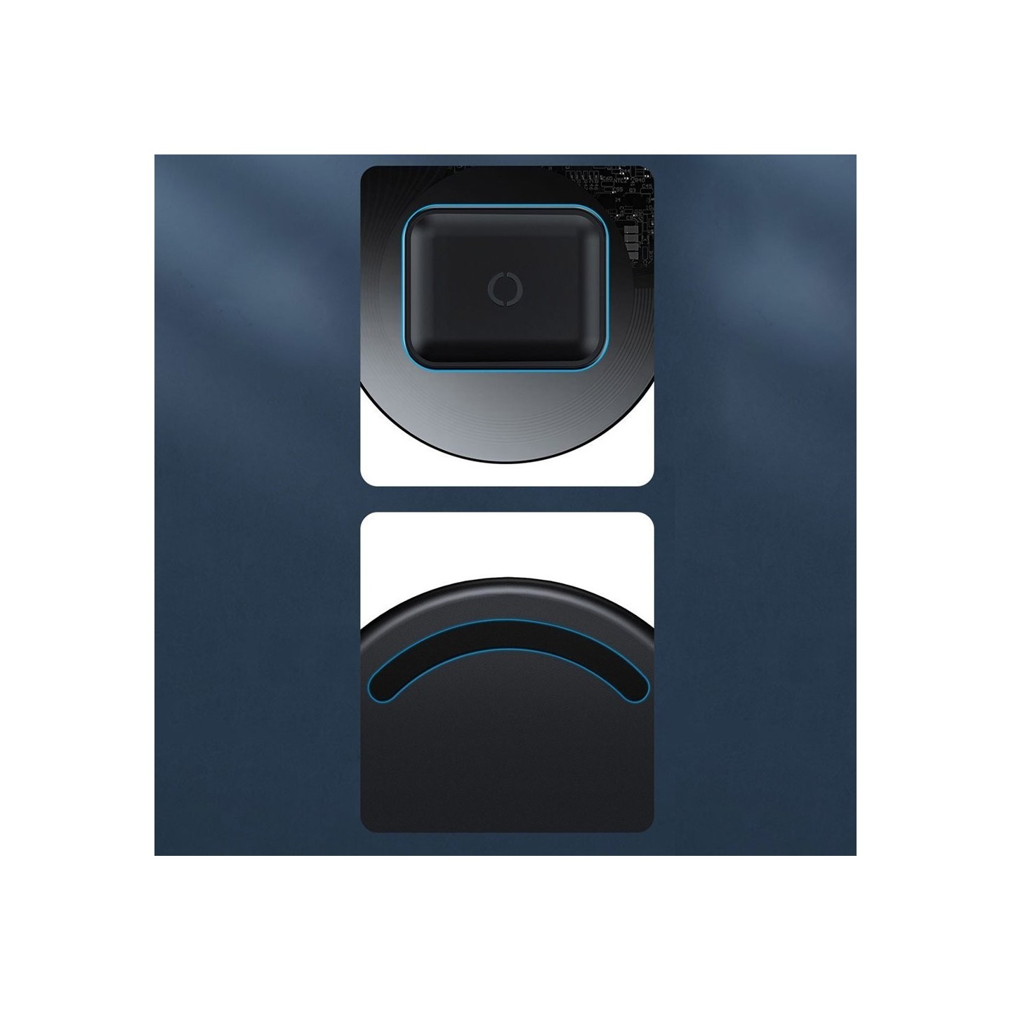 Baseus Simple 2in1 QI Wireless Charger Turbo Edition 24W Black - 2in1, QI Wireless Charger, Turbo Edition, 24W, Black