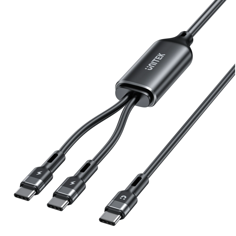 Buy Unitek USB-C Cable - C14146ABK01-1.8M - PD100W 2-in-1 Dual Charging in Cyprus, Nicosia, Limassol, Larnaka, Pafos