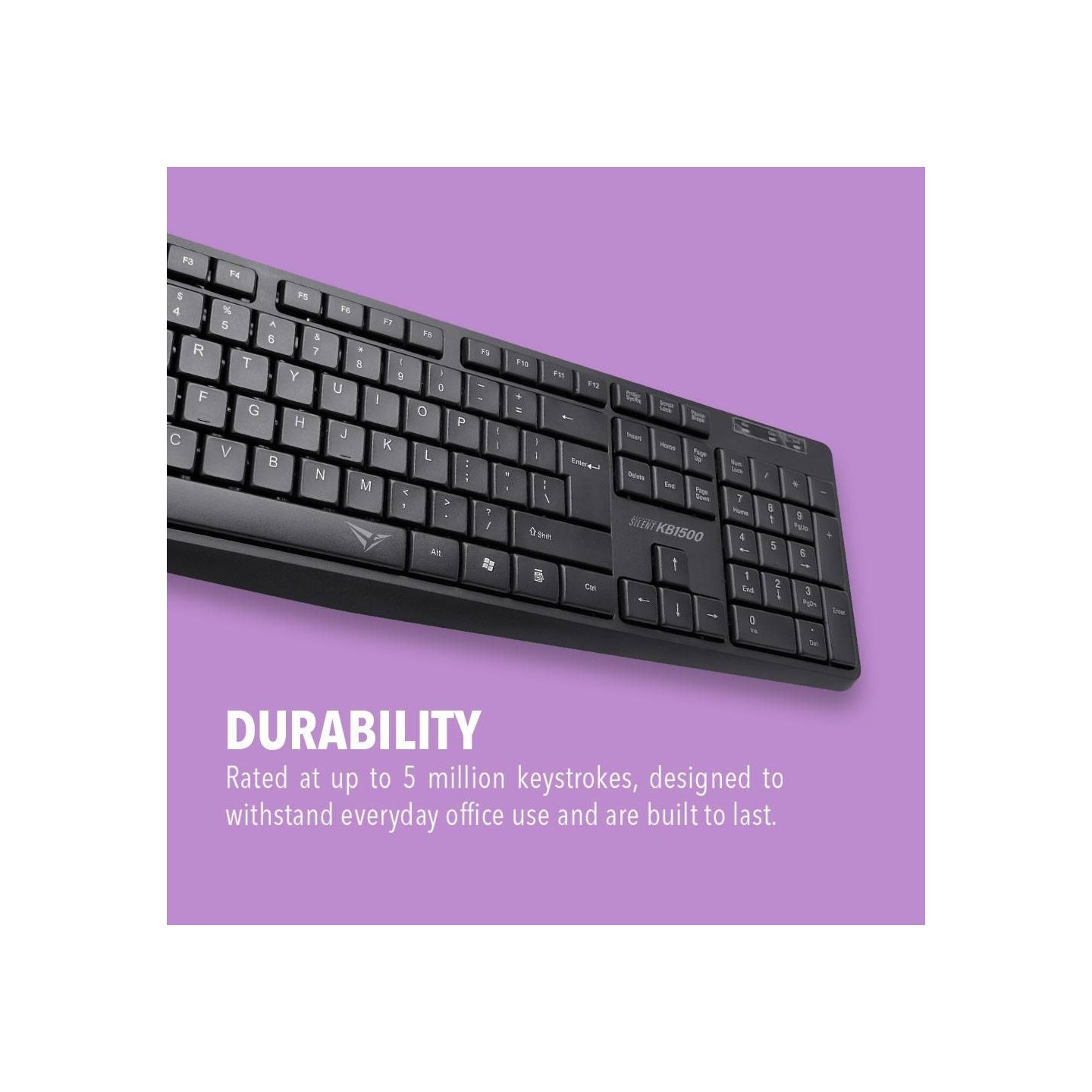 Alcatroz Silent KB1500 104-Key Wired USB Keyboard (Boxed) — Buy in Cyprus with Fast Delivery