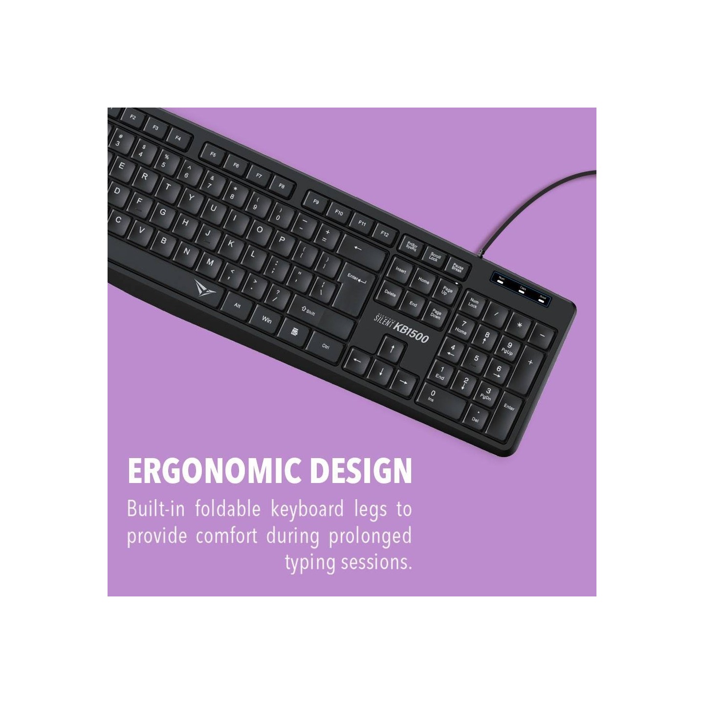 Alcatroz Silent KB1500 104-Key Wired USB Keyboard (Boxed) — Buy in Cyprus with Fast Delivery