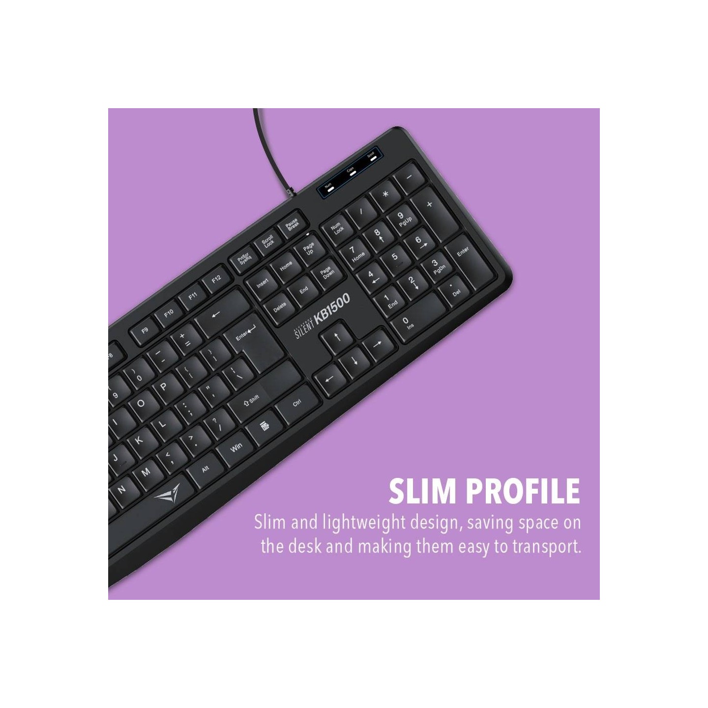 Alcatroz Silent KB1500 104-Key Wired USB Keyboard (Boxed) — Buy in Cyprus with Fast Delivery