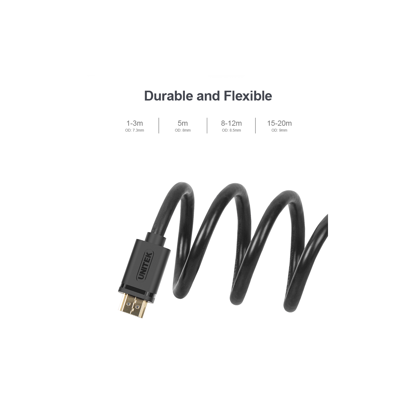 Unitek Y-C138M HDMI Cable - 1.4 4K 2m | Armenius Store