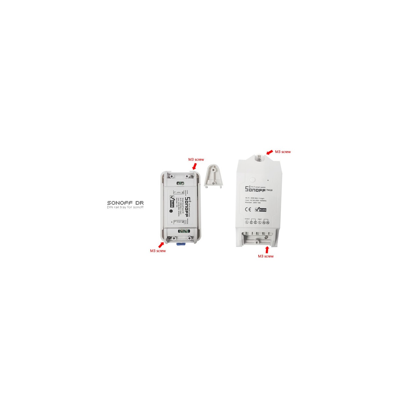 Sonoff DR DIN Rail Tray - DR DIN Rail Tray — Buy in Cyprus with Fast Delivery