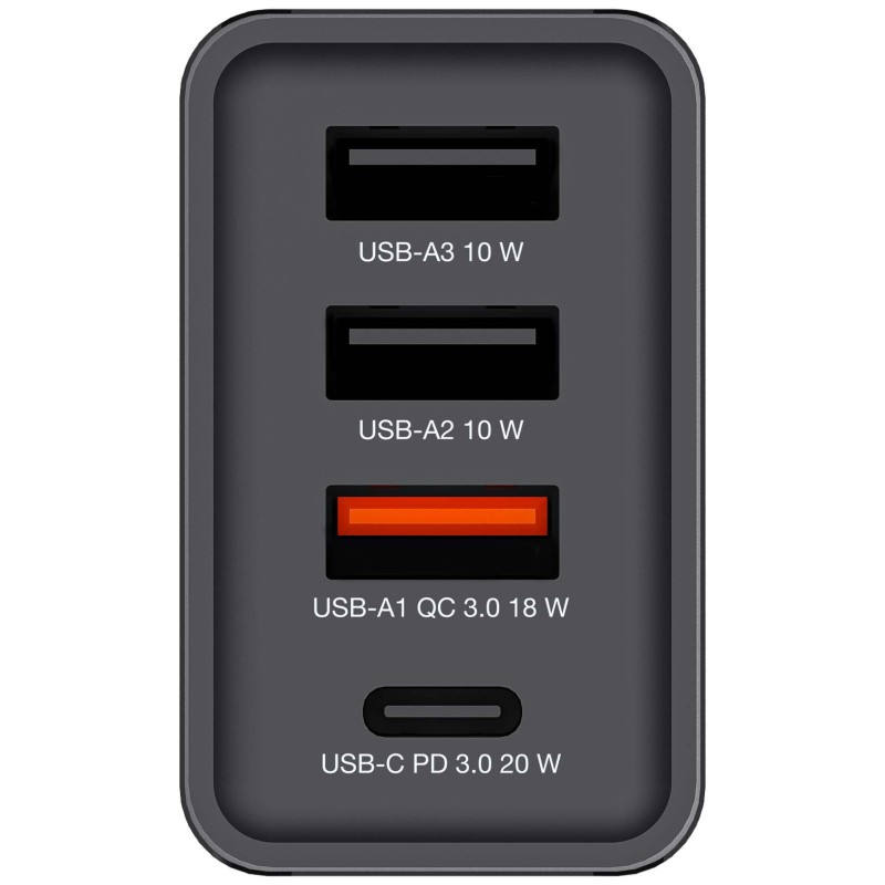 Buy Verbatim Wall Charger - CHR-30EU1 - 30W EU Plug 1 x USBC20W 3 x USBA Black in Cyprus, Nicosia, Limassol, Larnaka, Pafos