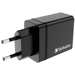Buy Verbatim Wall Charger - CHR-30EU1 - 30W EU Plug 1 x USBC20W 3 x USBA Black in Cyprus, Nicosia, Limassol, Larnaka, Pafos