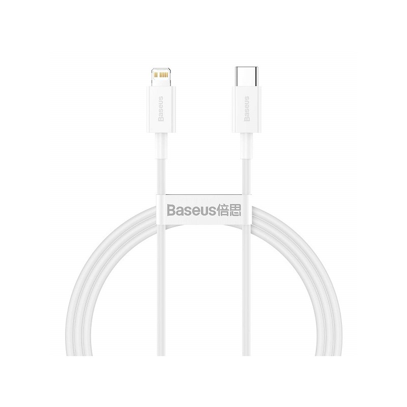 Buy Baseus Superior Series Type-C to iP PD - 20W 1m White in Cyprus, Nicosia, Limassol, Larnaka, Pafos