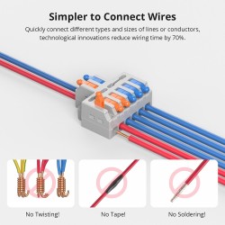 Buy Sonoff Quick Wire Connectors - D1-2 - Quick Wire Connectors (54 pcs) in Cyprus, Nicosia, Limassol, Larnaka, Pafos