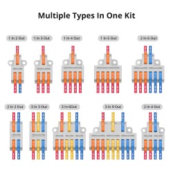 Buy Sonoff Quick Wire Connectors - D1-2 - Quick Wire Connectors (54 pcs) in Cyprus, Nicosia, Limassol, Larnaka, Pafos