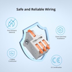 Buy Sonoff Quick Wire Connectors - D1-2 - Quick Wire Connectors (54 pcs) in Cyprus, Nicosia, Limassol, Larnaka, Pafos