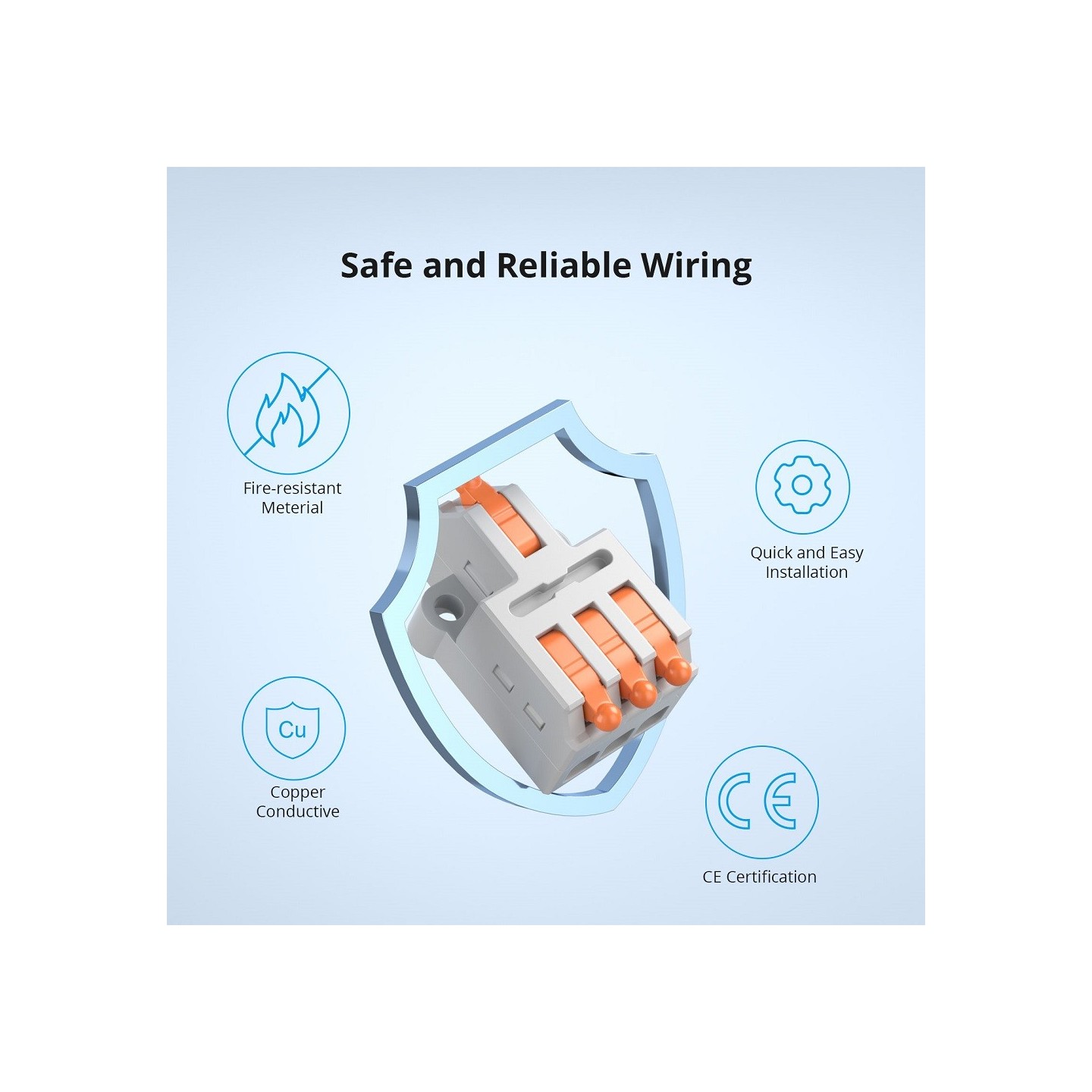 Sonoff Quick Wire Connectors - D1-2 - Quick Wire Connectors (54 pcs) — Buy in Cyprus with Fast Delivery