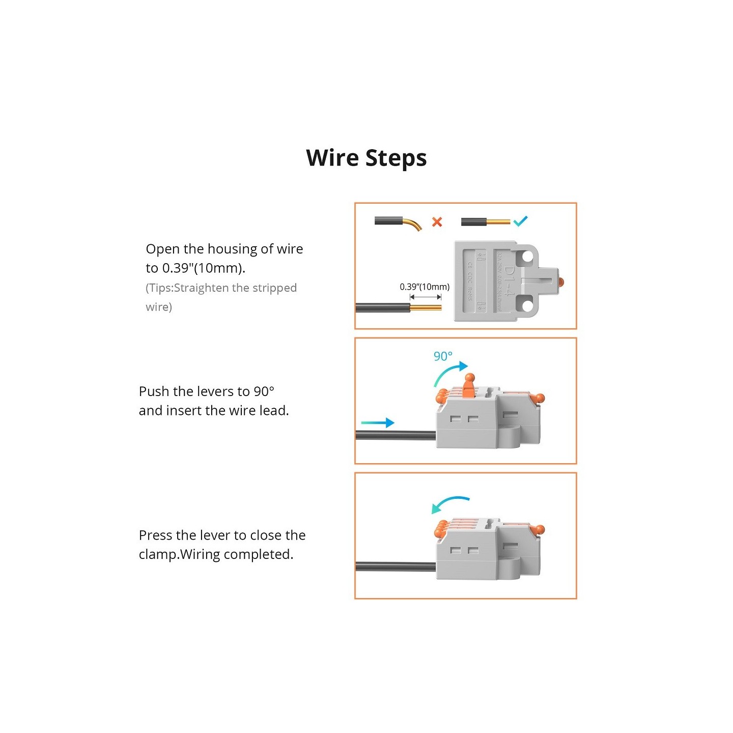 Sonoff Quick Wire Connectors - D1-2 - Quick Wire Connectors (54 pcs) — Buy in Cyprus with Fast Delivery