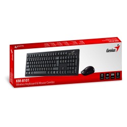 Genius KM-8101 Wireless Keyboard-Mouse Combo - Greek (Boxed) — Buy in Cyprus with Fast Delivery